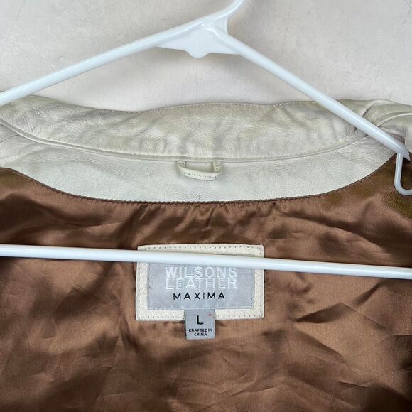 Vintage Wilsons Rock and Roll Leather Jacket "Live Free" Size L - Picture 7 of 8